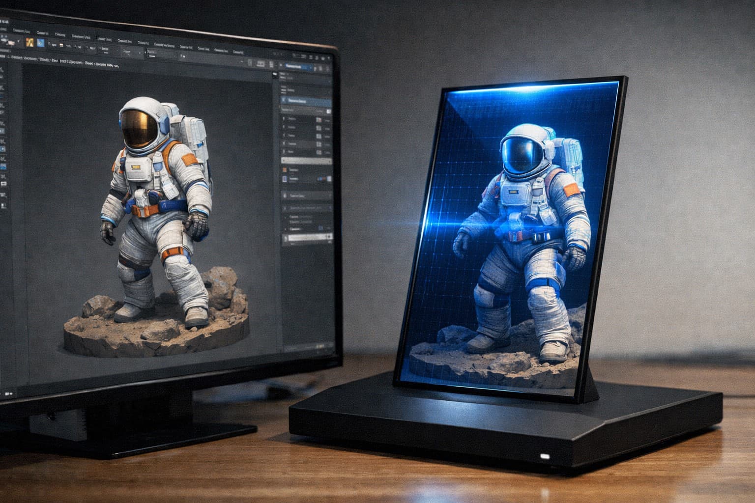 3D2HOLO 全息渲染工作区预览